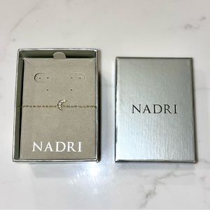 Nadri - Reminisce CZ Moon Pendant Slider Bracelet